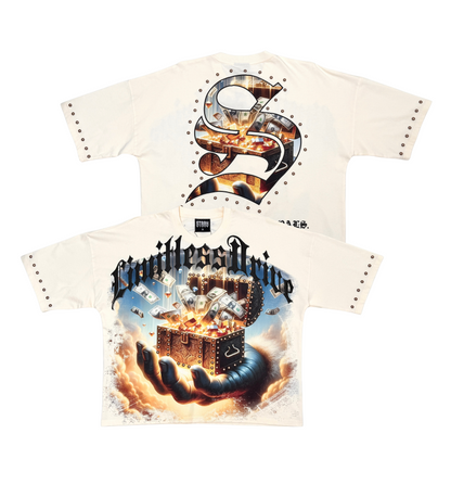 Stray treasure chest wide & crop fit tee