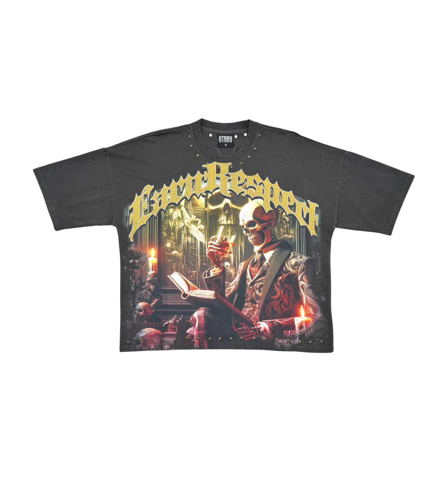 Stray respect earned wide & crop fit tee