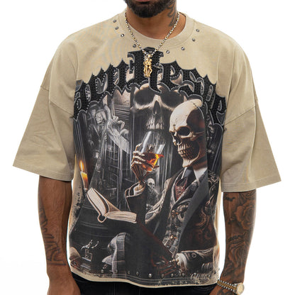 Stray respect earned wide & crop fit tee Desert by Stray - 1