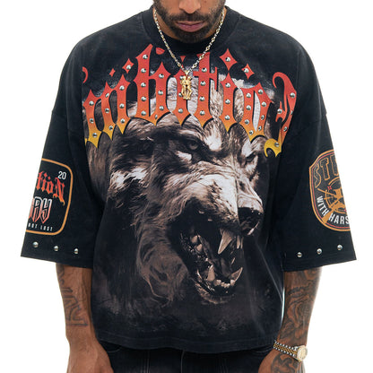 Stray ambitions 3/4 sleeve tee Black by Stray - 1
