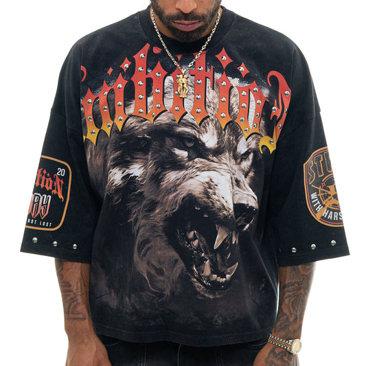 Stray ambitions 3/4 sleeve tee Black by Stray - 1