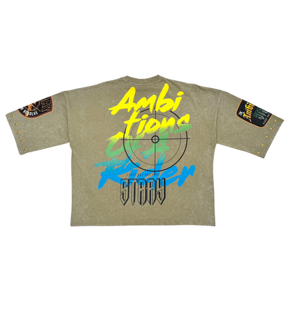 Stray ambitions 3/4 sleeve tee