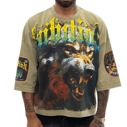 Stray ambitions 3/4 sleeve tee Olive by Stray - 1