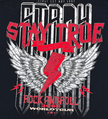 Stray rock n roller 3/4 sleeve tee