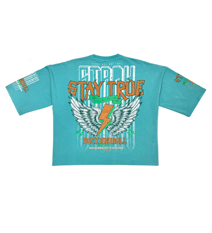 Stray rock n roller 3/4 sleeve tee