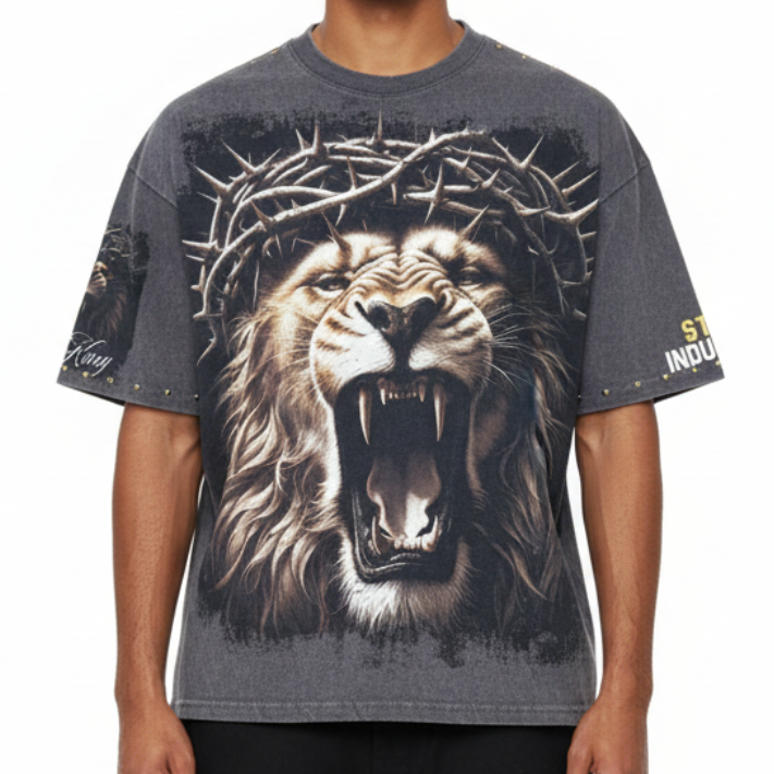 Lion tshirt by Stray, view 1