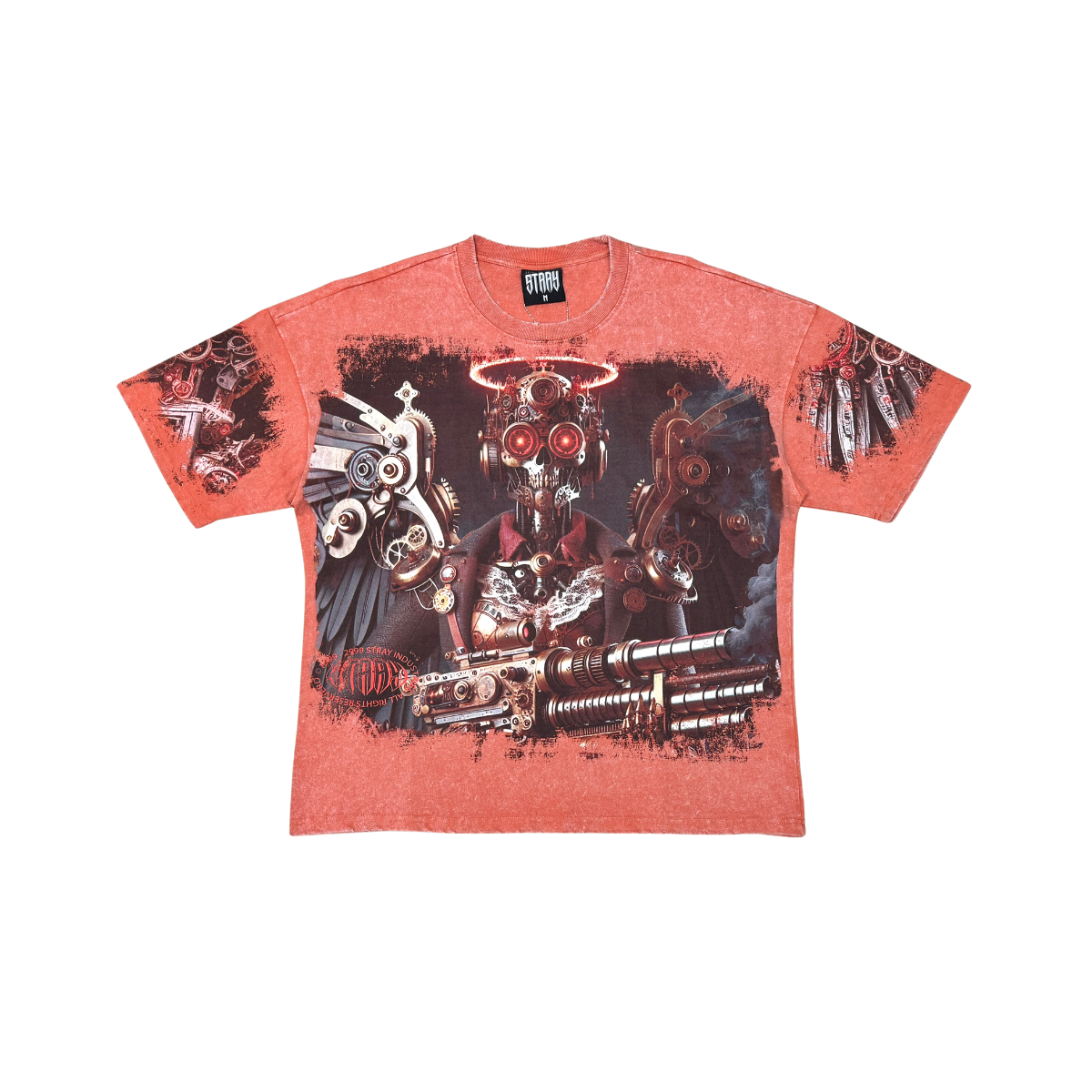 Cyborg angel tshirt by Stray, view 3