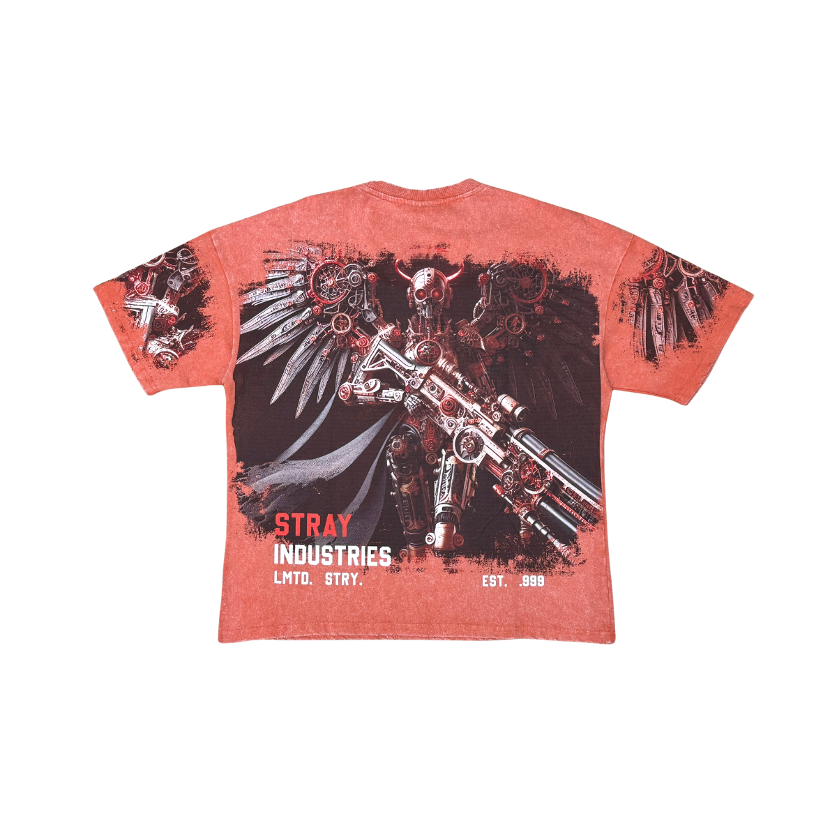 Cyborg angel tshirt by Stray, view 4