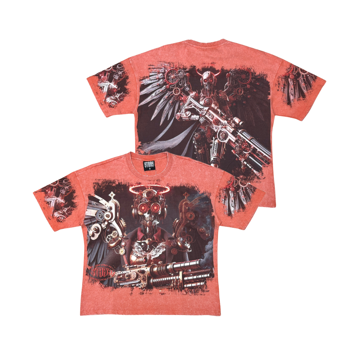 Cyborg angel tshirt by Stray, view 6