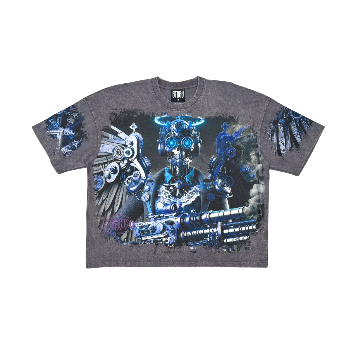 Cyborg angel tshirt by Stray, view 9
