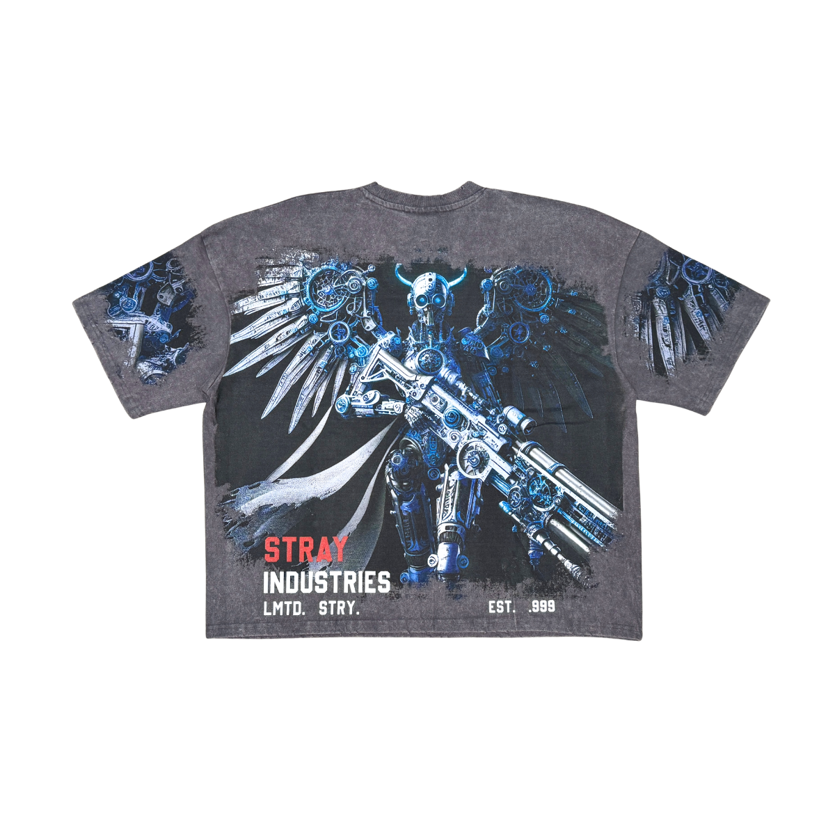 Cyborg angel tshirt by Stray, view 10