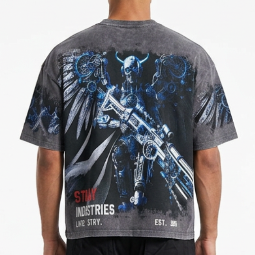 Cyborg angel tshirt by Stray, view 8