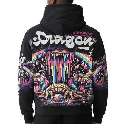Dragon zipper hoodie