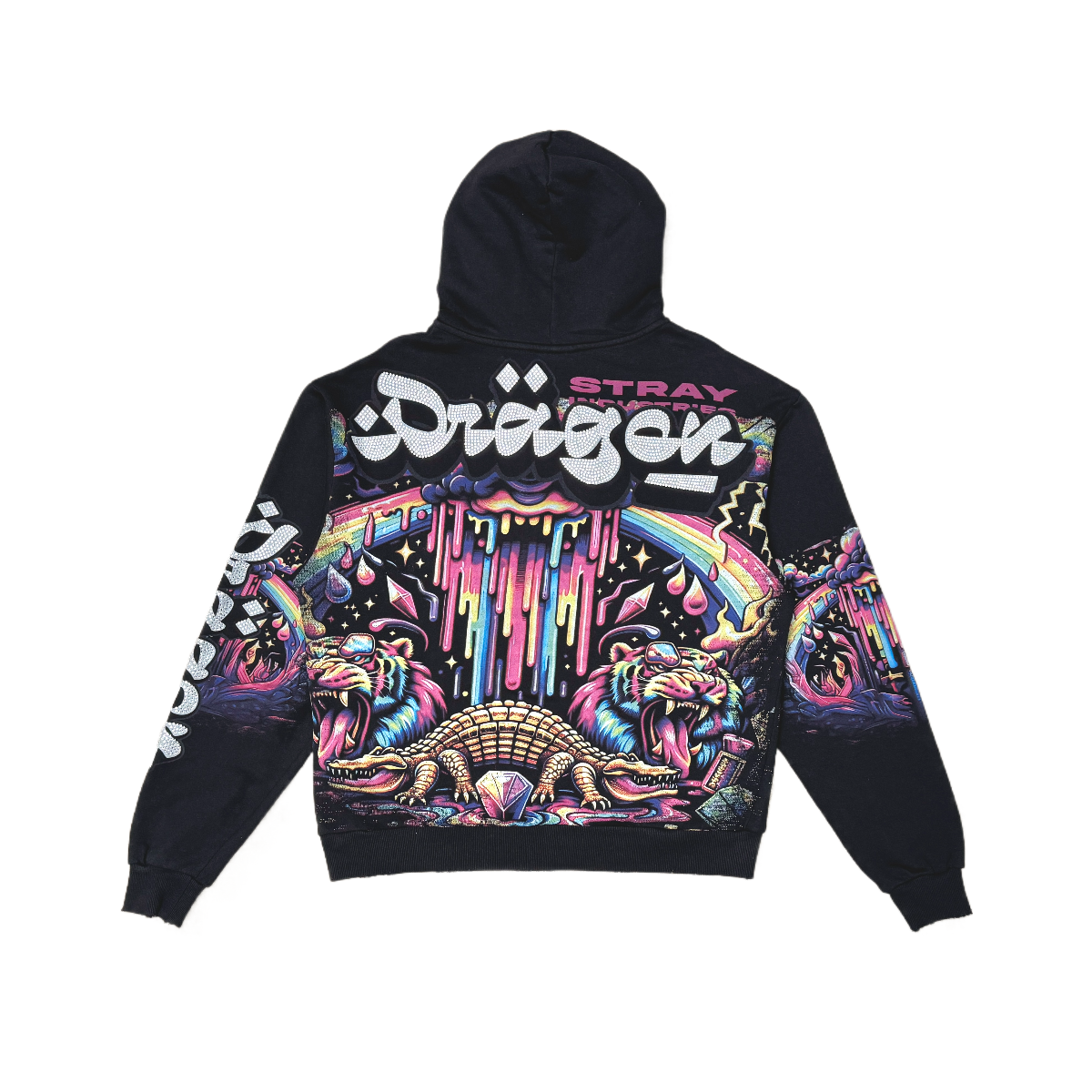 Dragon zipper hoodie by Stray, view 4