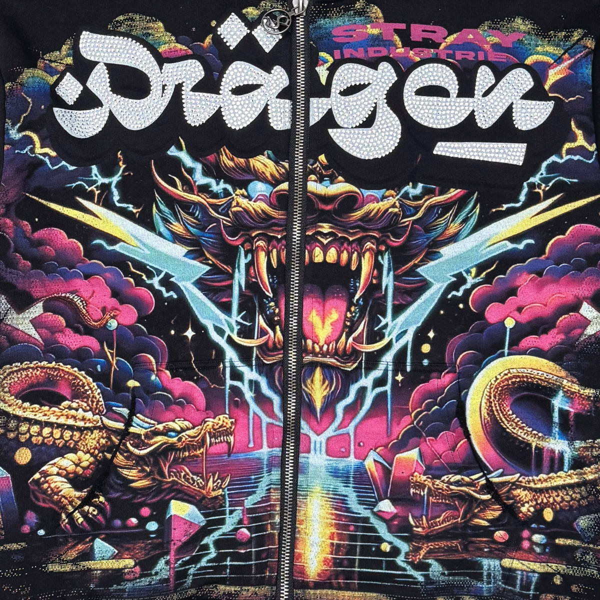 Dragon zipper hoodie