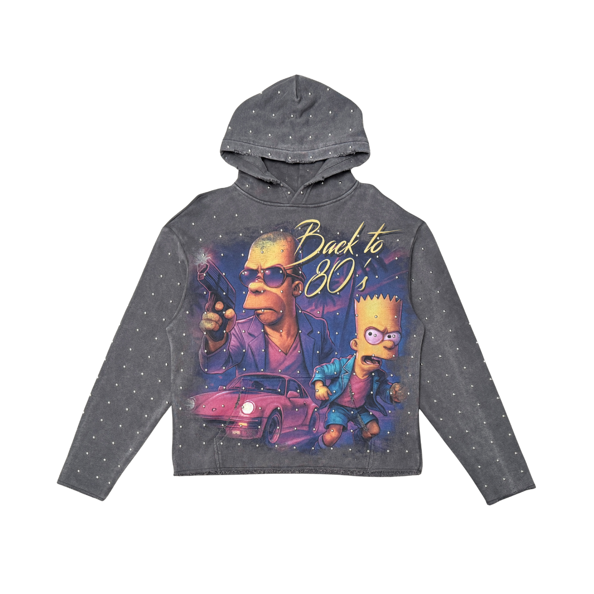 Back to 80's hoodie by Stray, view 1