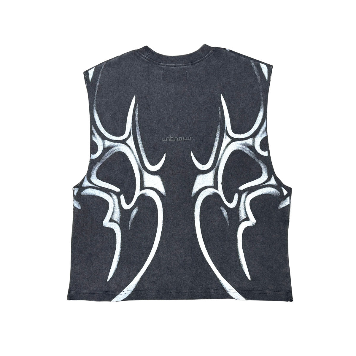 Printed sleeveless tee by Unknown - 4