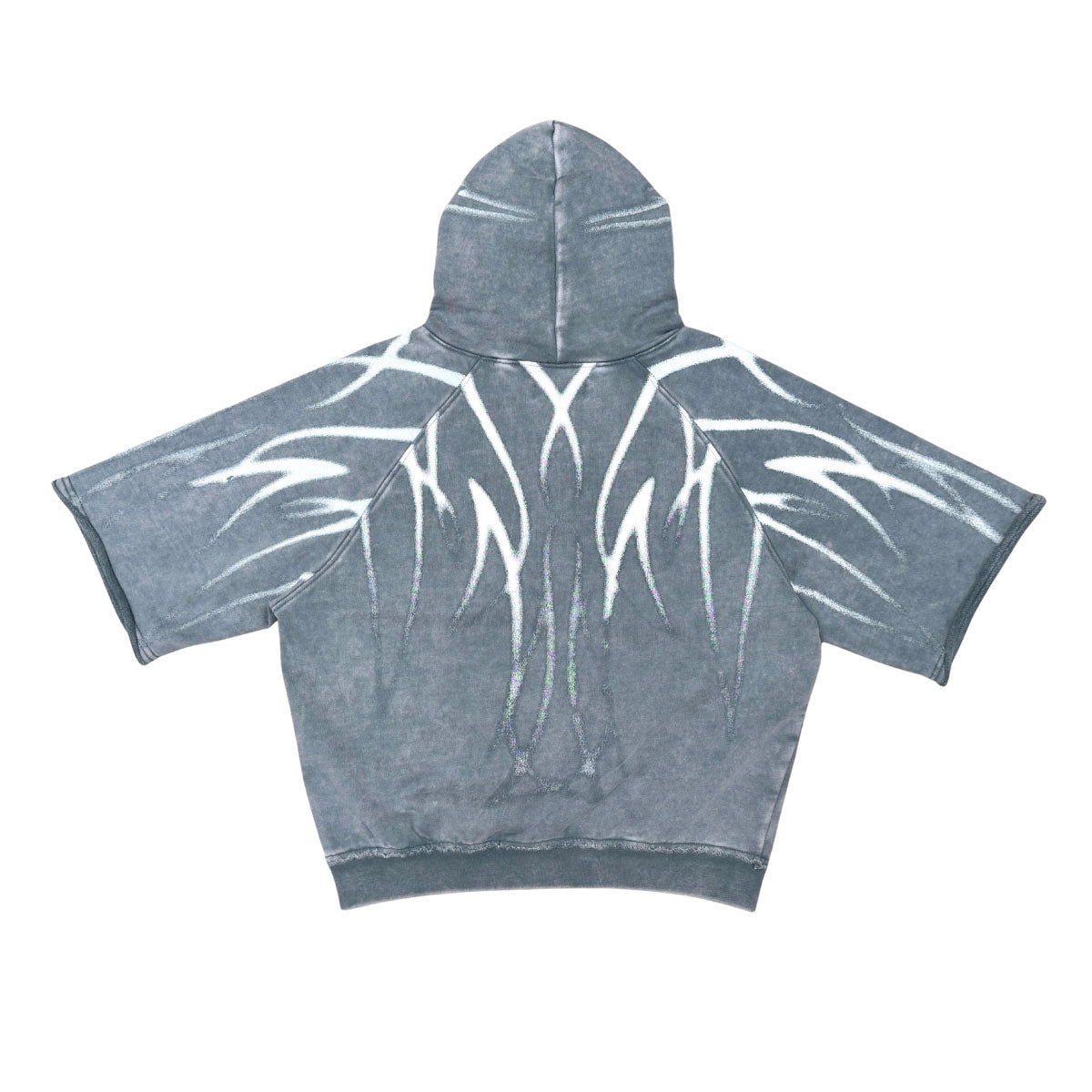 Short sleeve printed hoodie by Unknown, view 10