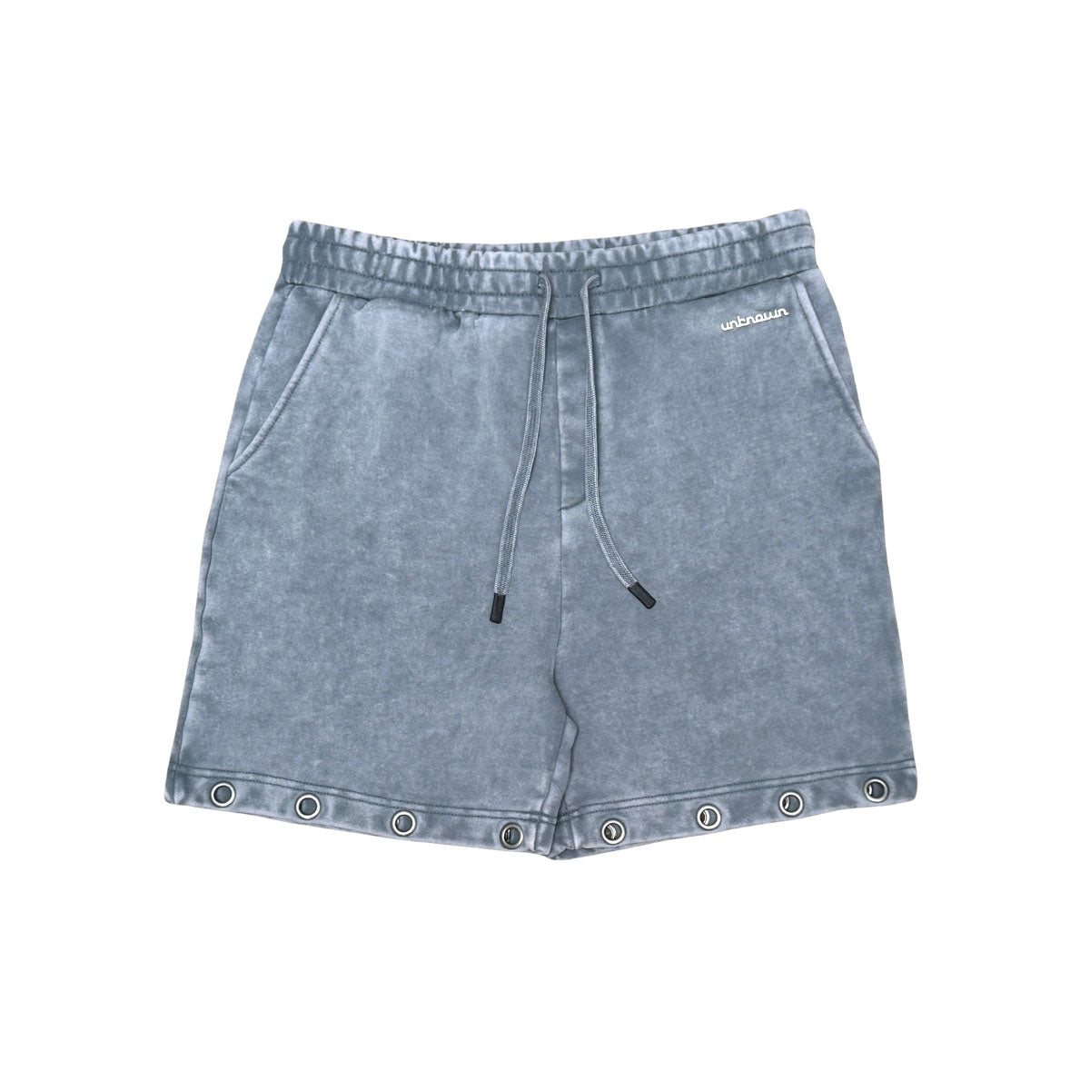 Drawstring printed washed shorts by Unknown - 3