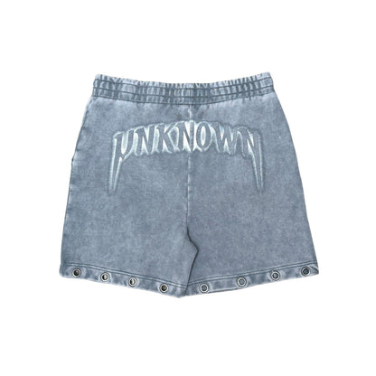 Drawstring printed washed shorts by Unknown - 4