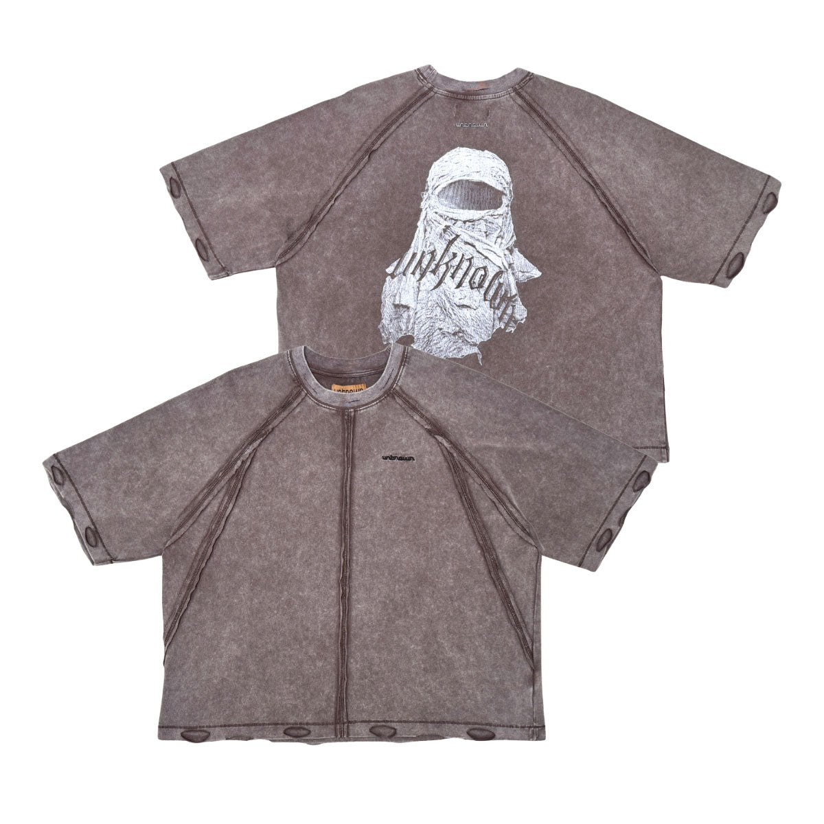 Masked washed tee by Unknown - 12