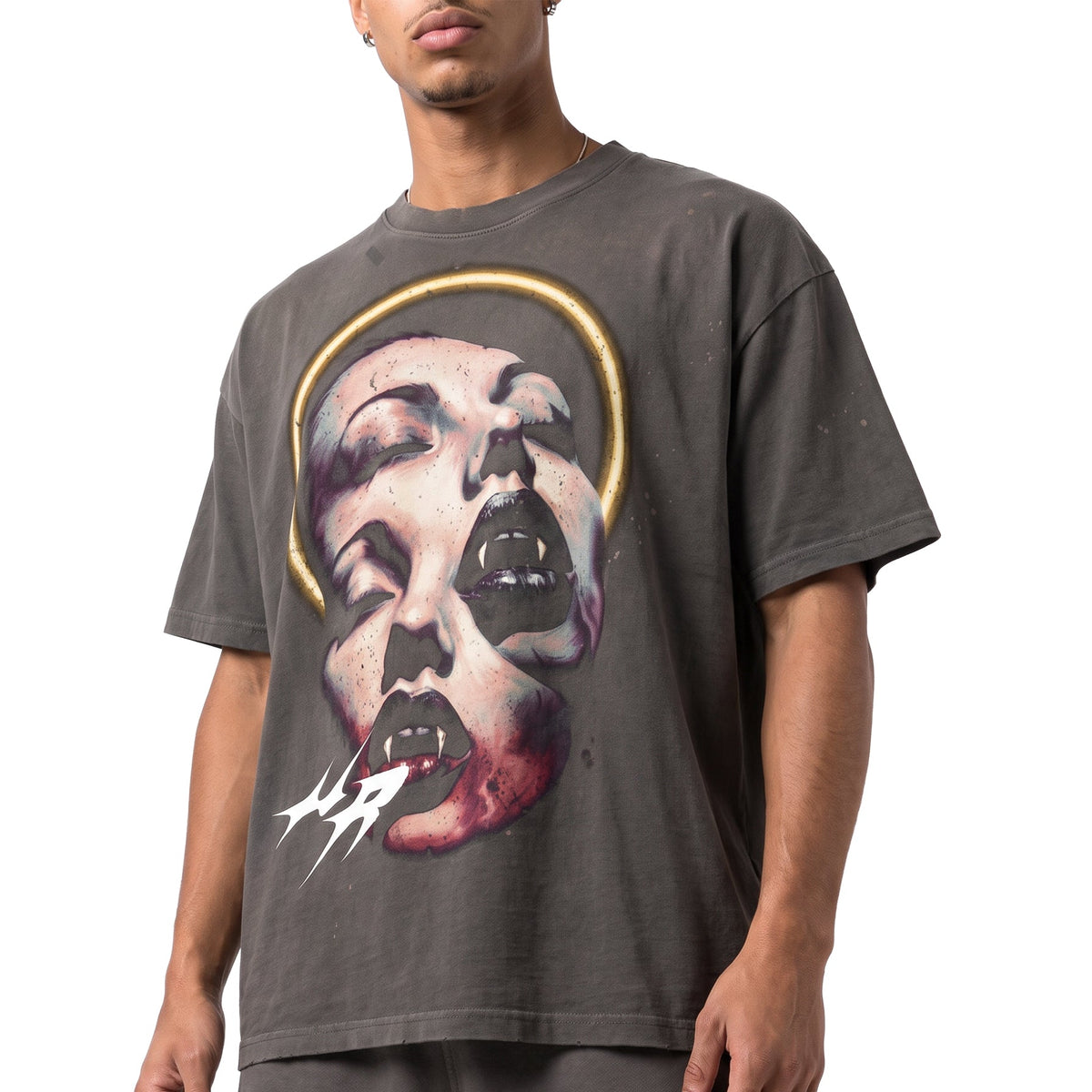 Twofaced Sunfade Paint Splatter T-Shirt by Vie+Riche, view 1