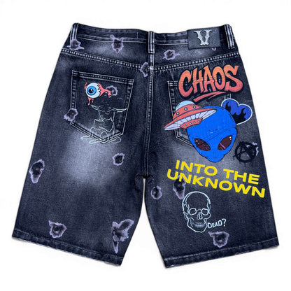 Cosmic Misfit Shorts Vintage Black by Vicious - 3