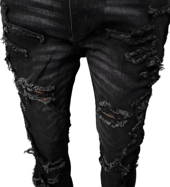 Heavy rip denim