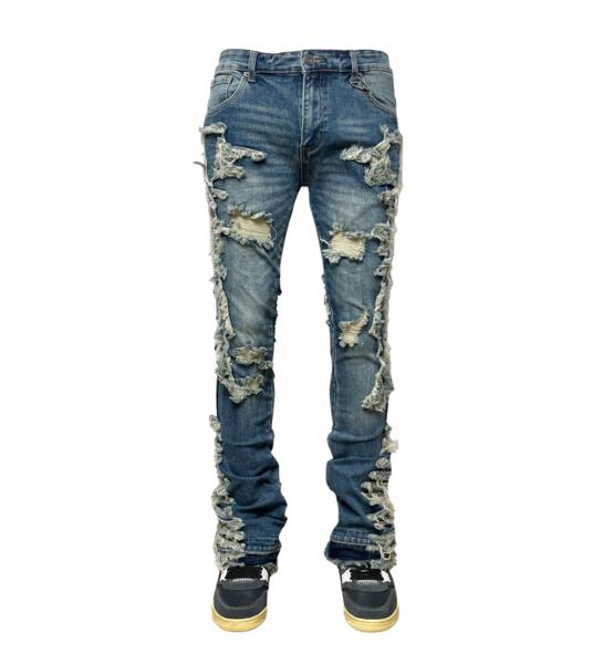 Heavy rip denim
