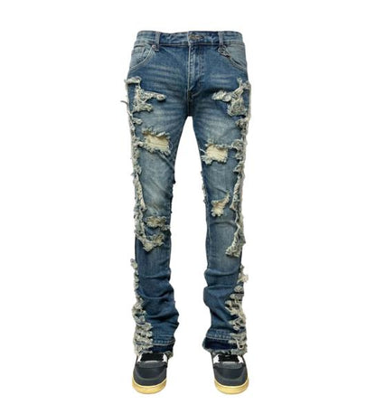 Heavy rip denim
