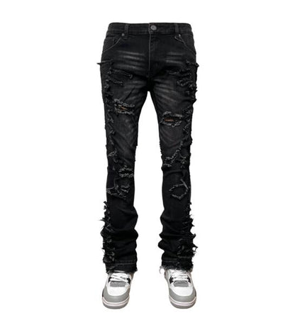 Heavy rip denim