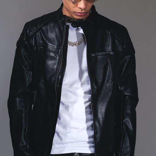 Suede mix racing jacket By Vicious-1