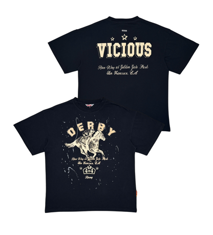 Derby distressed oversized tee