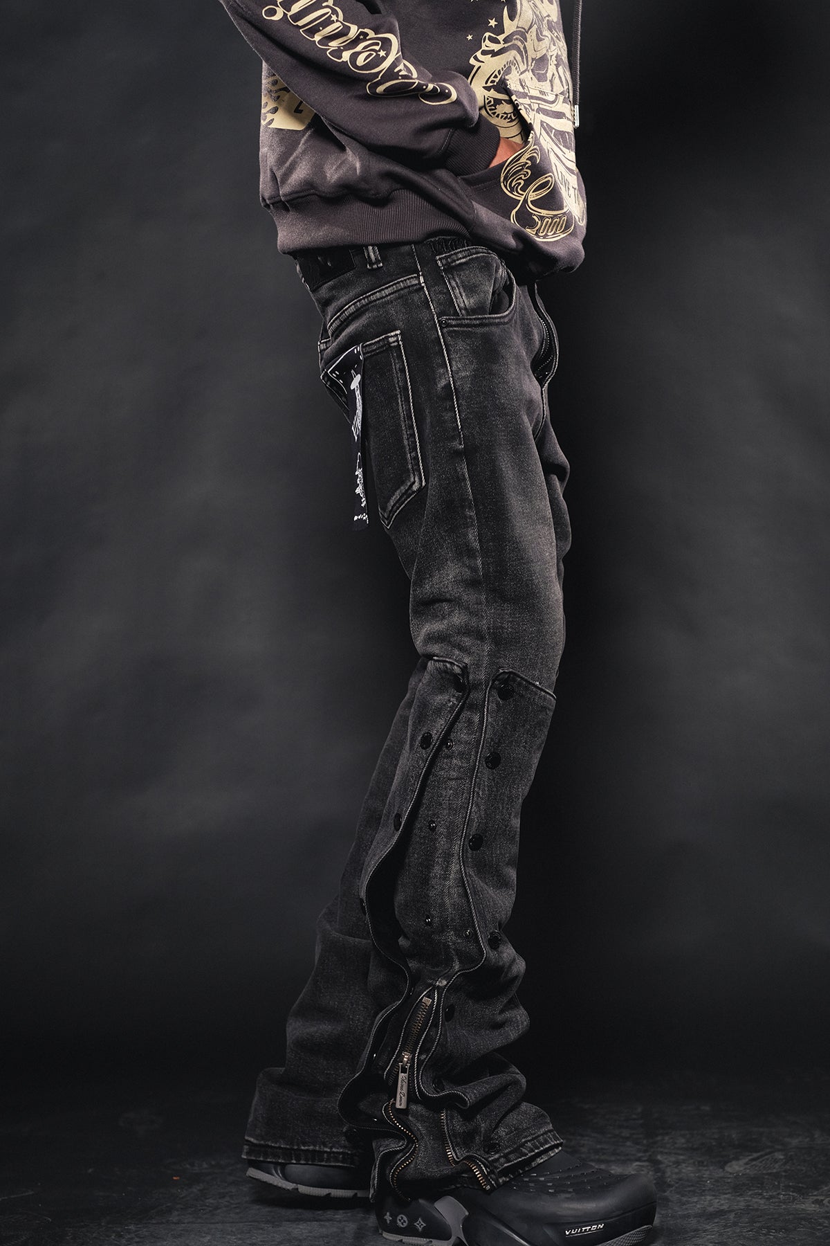Flare Fit Vintage Black by Vicious - 3