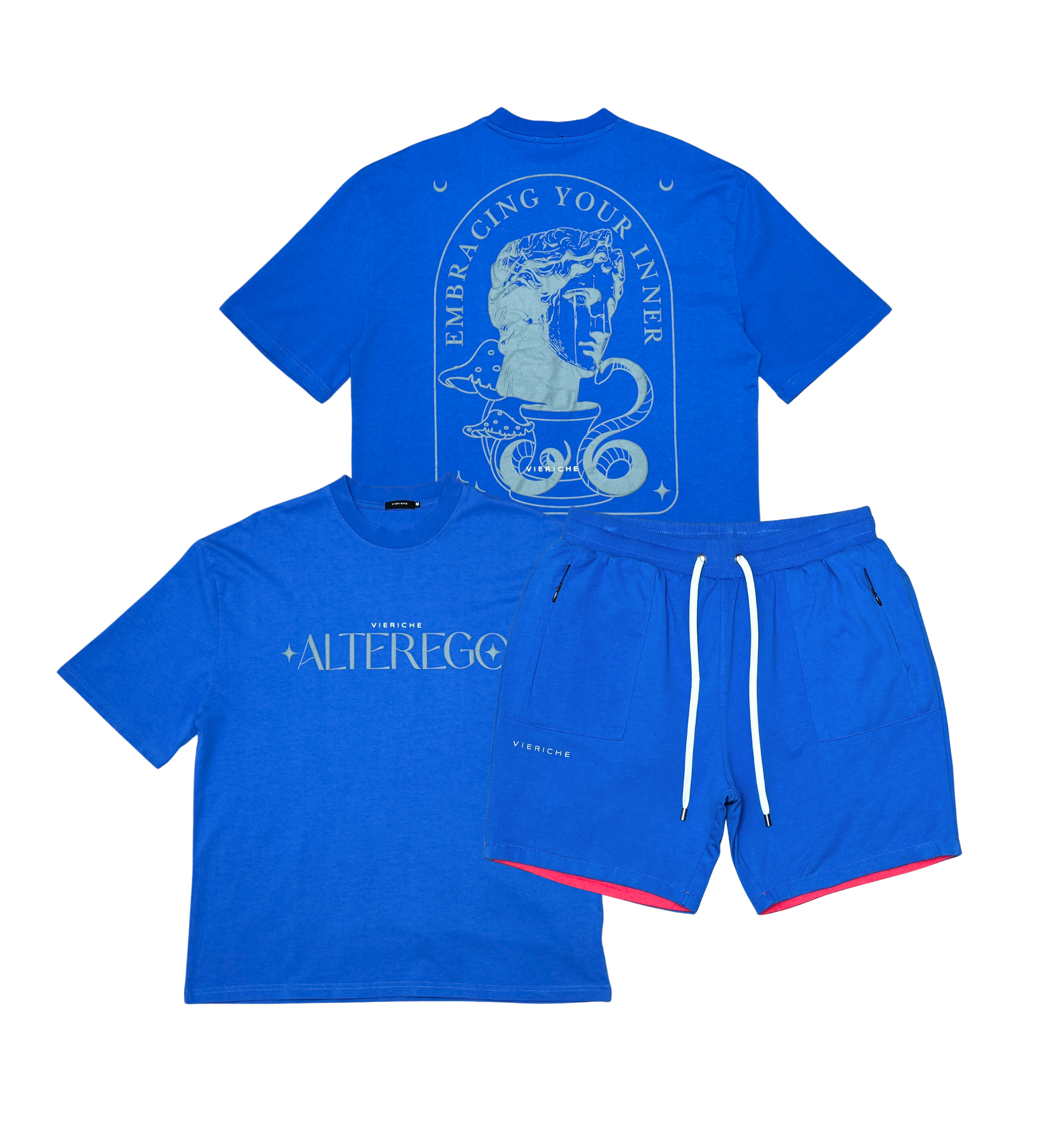 Reversible Pocket Short - Royal Blue / Pink - 4 | By Vie+Riche | Humen Brand