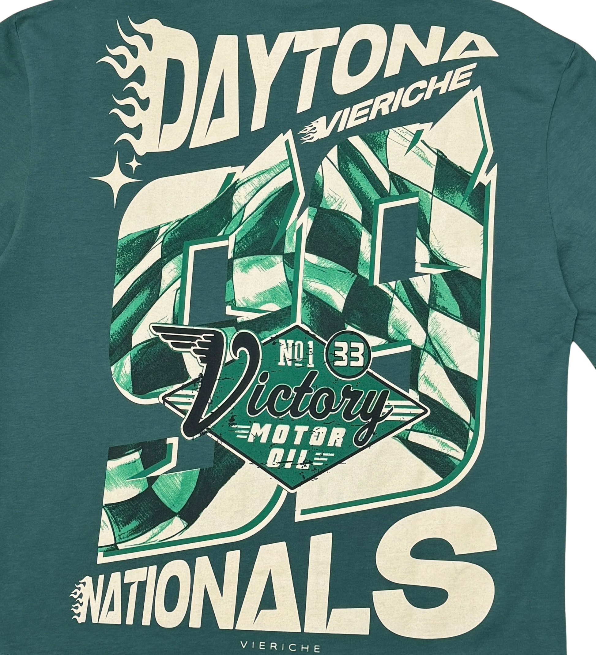 Daytona Nationals Tee - Green - 5 | By Vie+Riche | Humen Brand