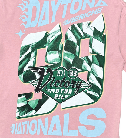 Daytona Nationals Tee - Pink - 10 | By Vie+Riche | Humen Brand