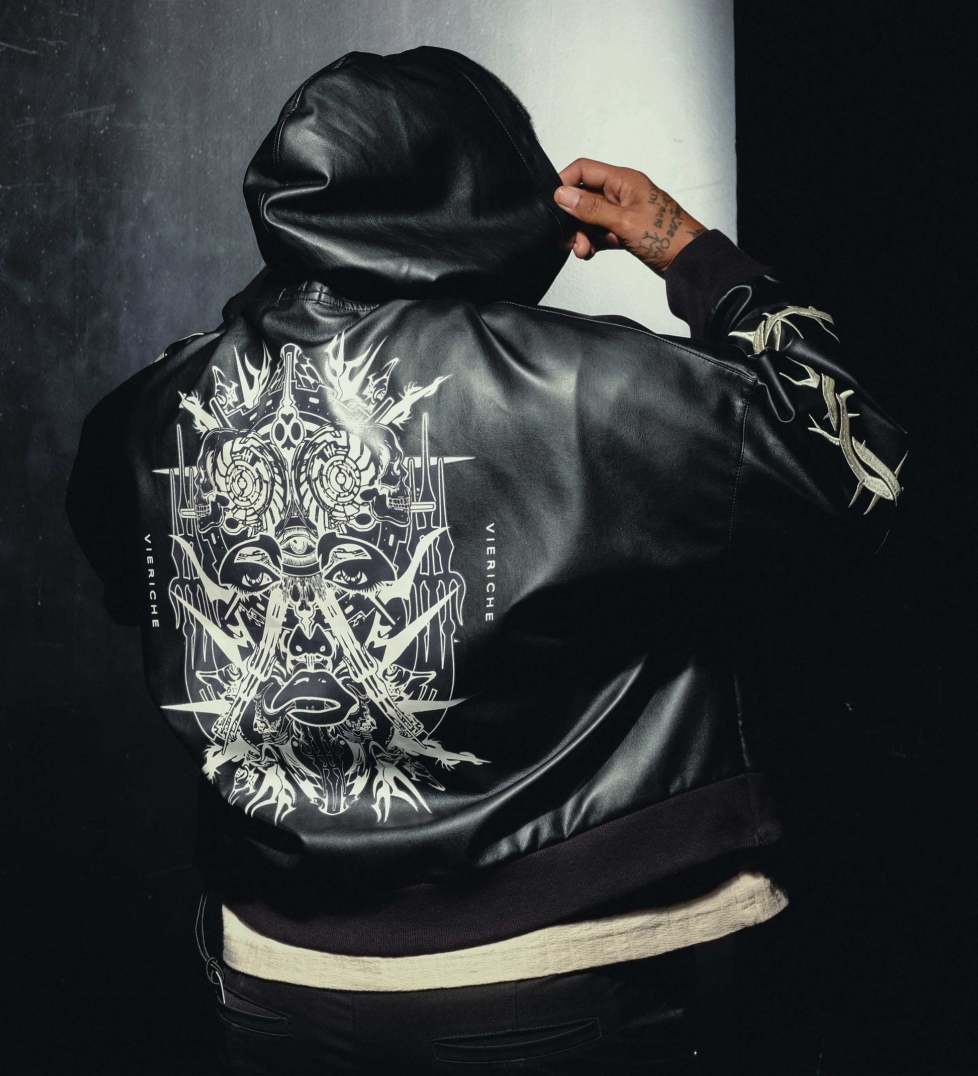 Thorned Crown Hoodie Black  by Vie+Riche
 - 3