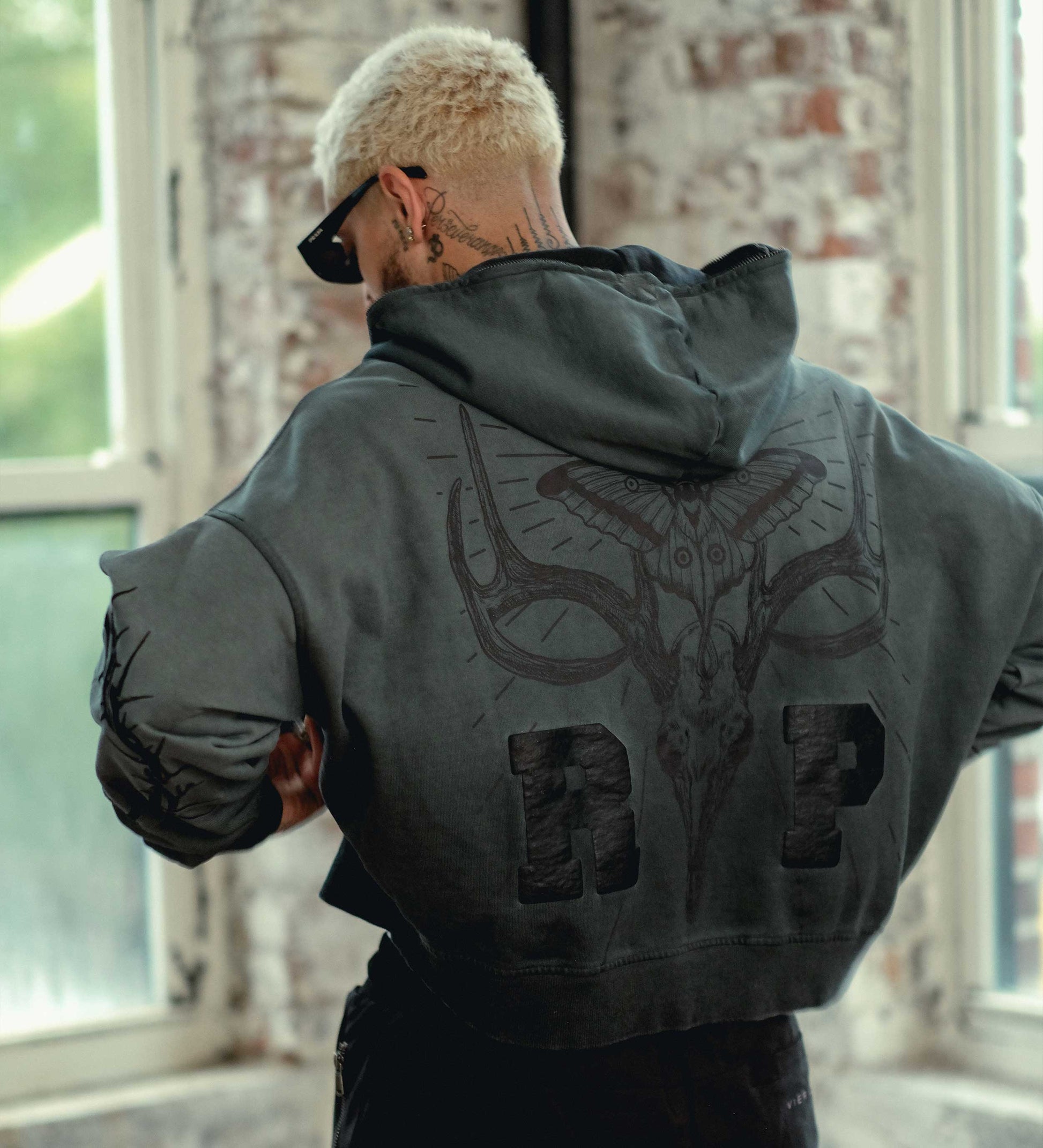 Moth VRP hoodie Grey by Vie+Riche
 - 3