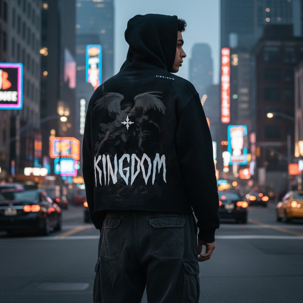 Kingdom battle hoodie by Vie+Riche, view 7