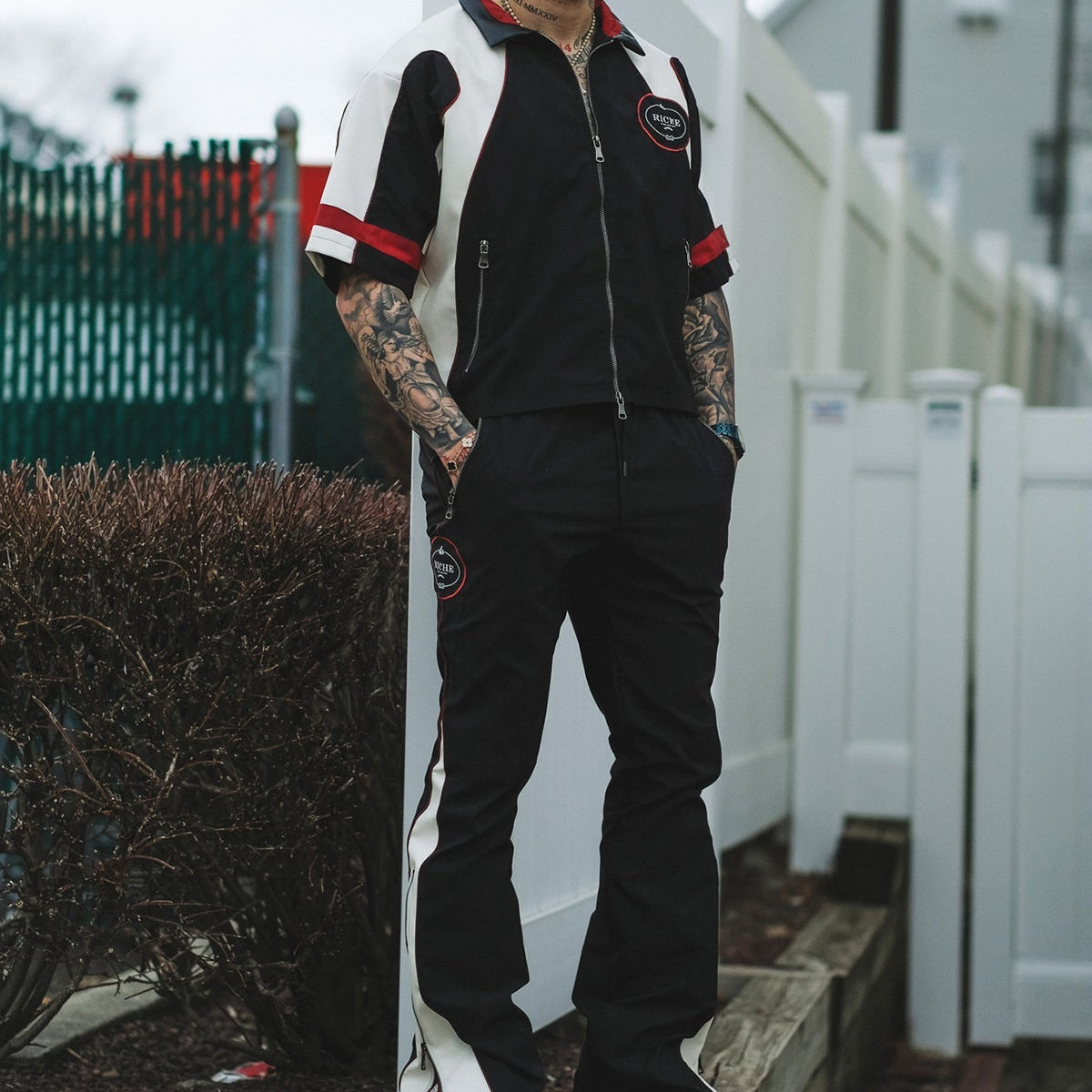 Racer crop set Black / Offwhite by Vie+Riche
 - 3