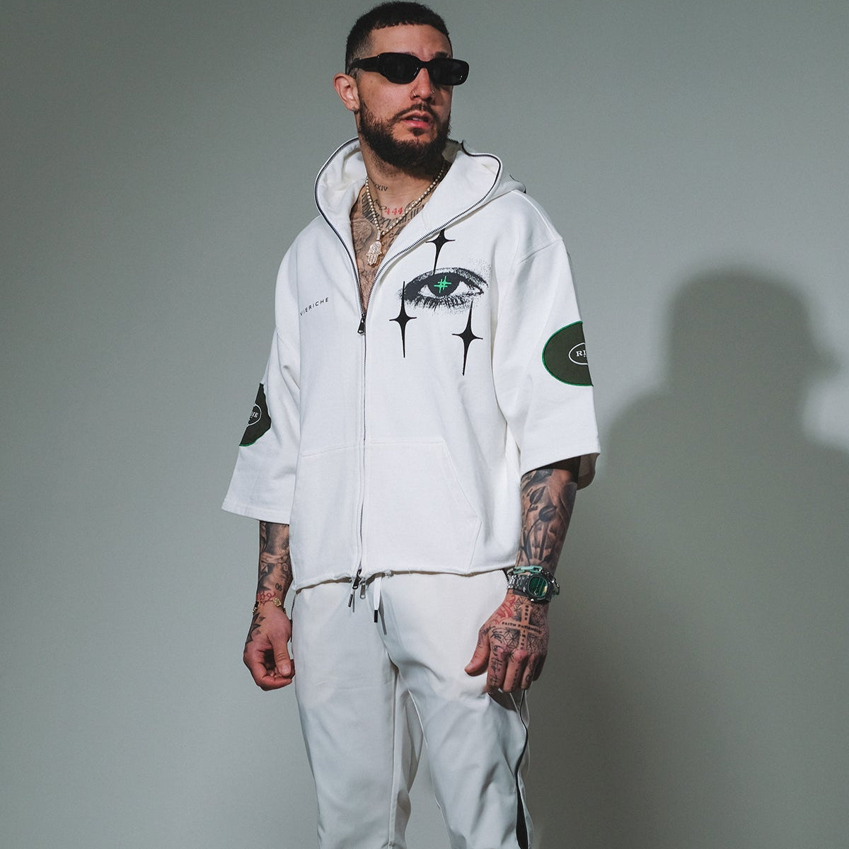 Digiworld zip hoodie by Vie+Riche, view 4