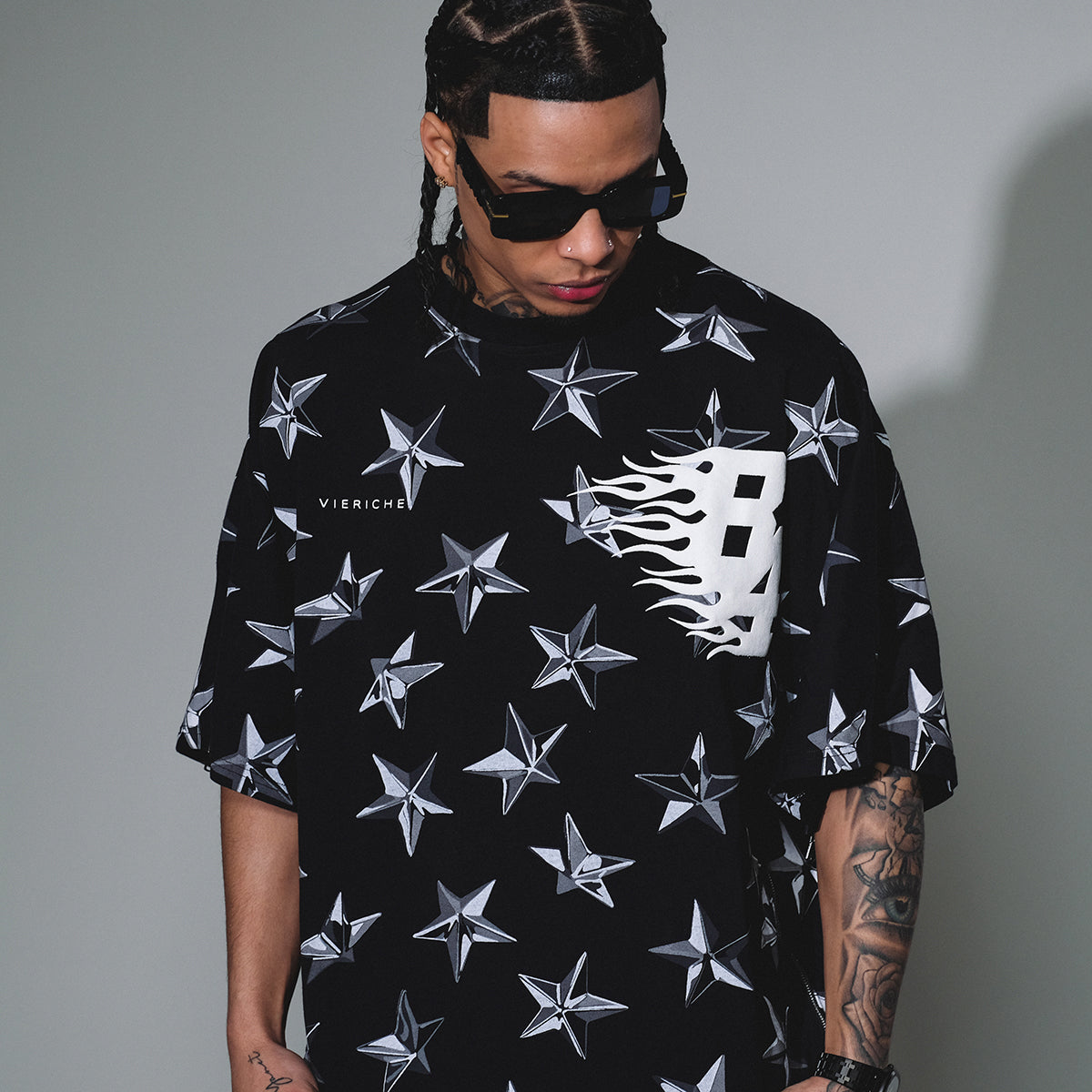 Chromestar interchangeable tee Black by Vie+Riche
 - 1