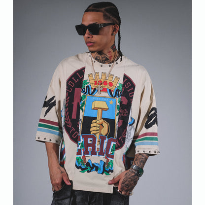 Mashup college team jersey Cream by Vie+Riche
 - 1