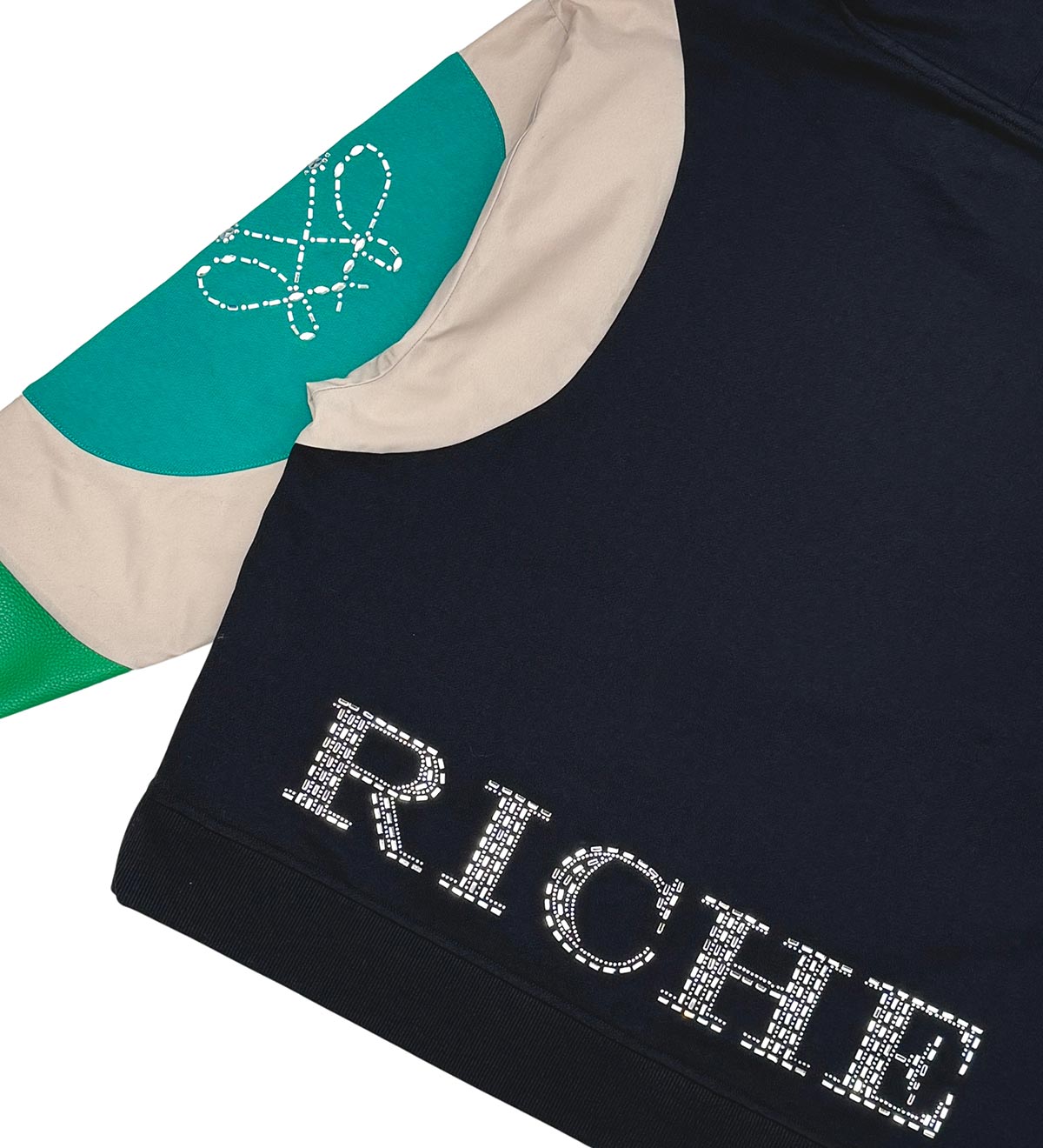 Embossed v hoodie Black by Vie+Riche
 - 5