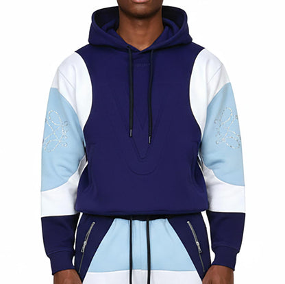 Embossed v hoodie Navy by Vie+Riche
 - 1