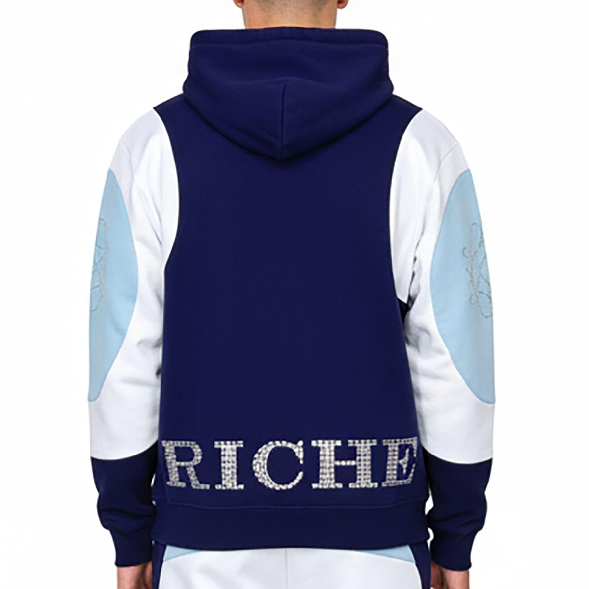 Embossed v hoodie Navy by Vie+Riche
 - 2