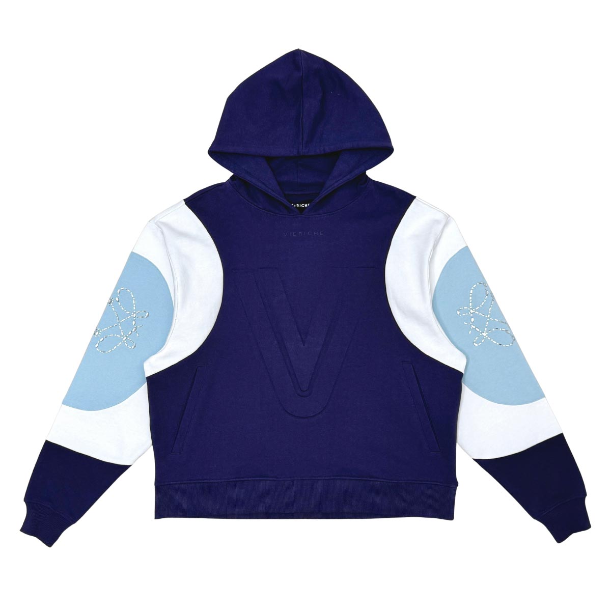 Embossed v hoodie By Vie+Riche-11
