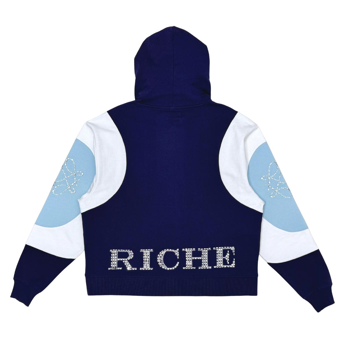 Embossed v hoodie Navy by Vie+Riche
 - 4