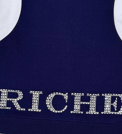 Embossed v hoodie Navy by Vie+Riche
 - 5